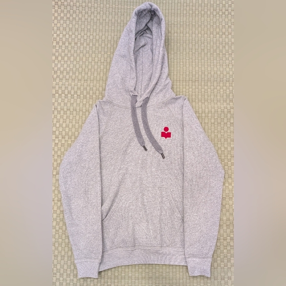 Isabel Marant Etoile Matte Hoodie Gray Unisex Size 34 Made in Portugal